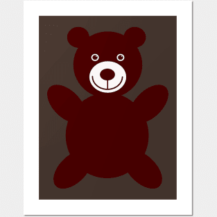 Happy open arms Bear Posters and Art